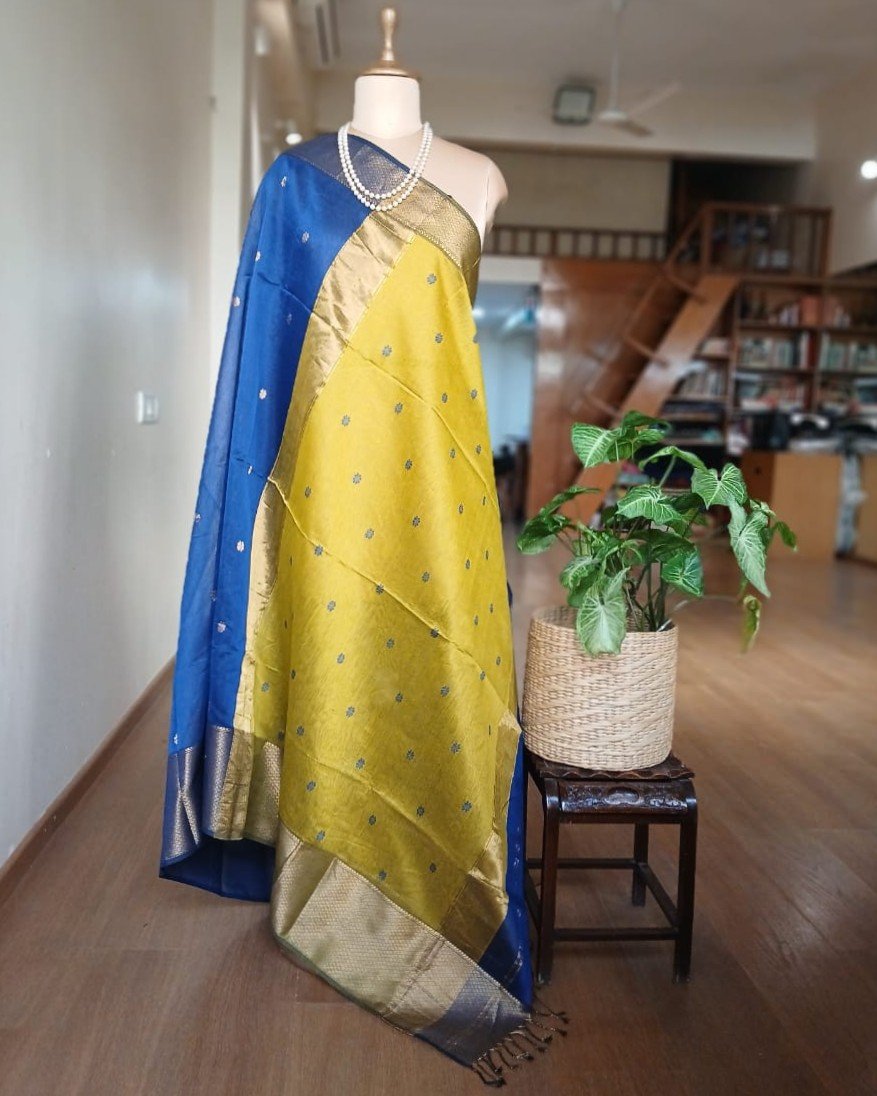 Maheshwari Silk Cotton Saree – (MSCS1012) - Image 3