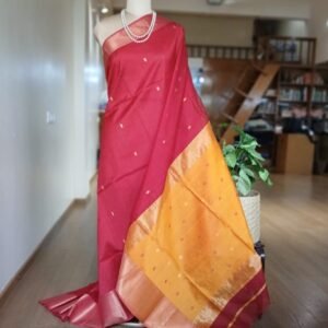Maheshwari Silk Cotton Saree – (MSCS1009)