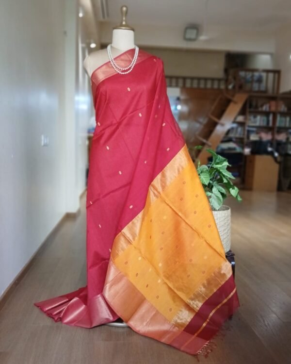 Maheshwari Silk Cotton Saree – (MSCS1009)
