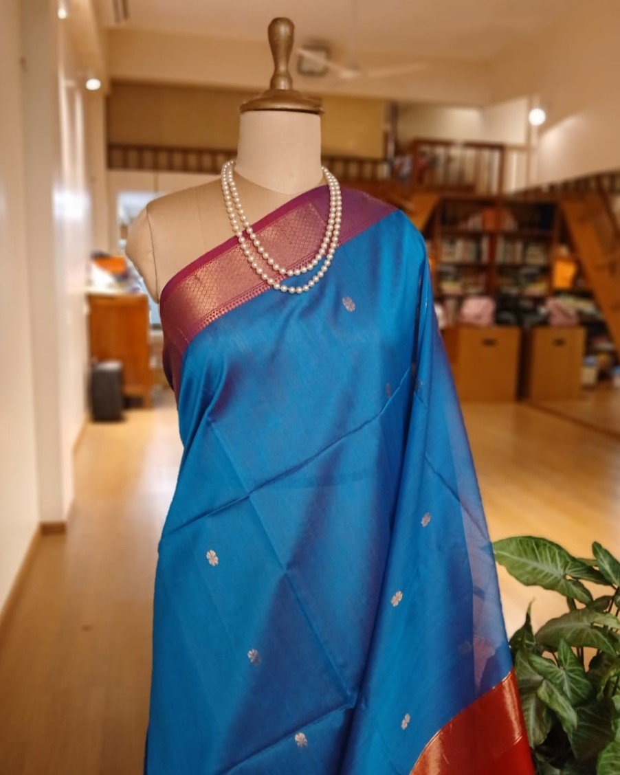 Maheshwari Silk Cotton Saree – (MSCS1010) - Image 2