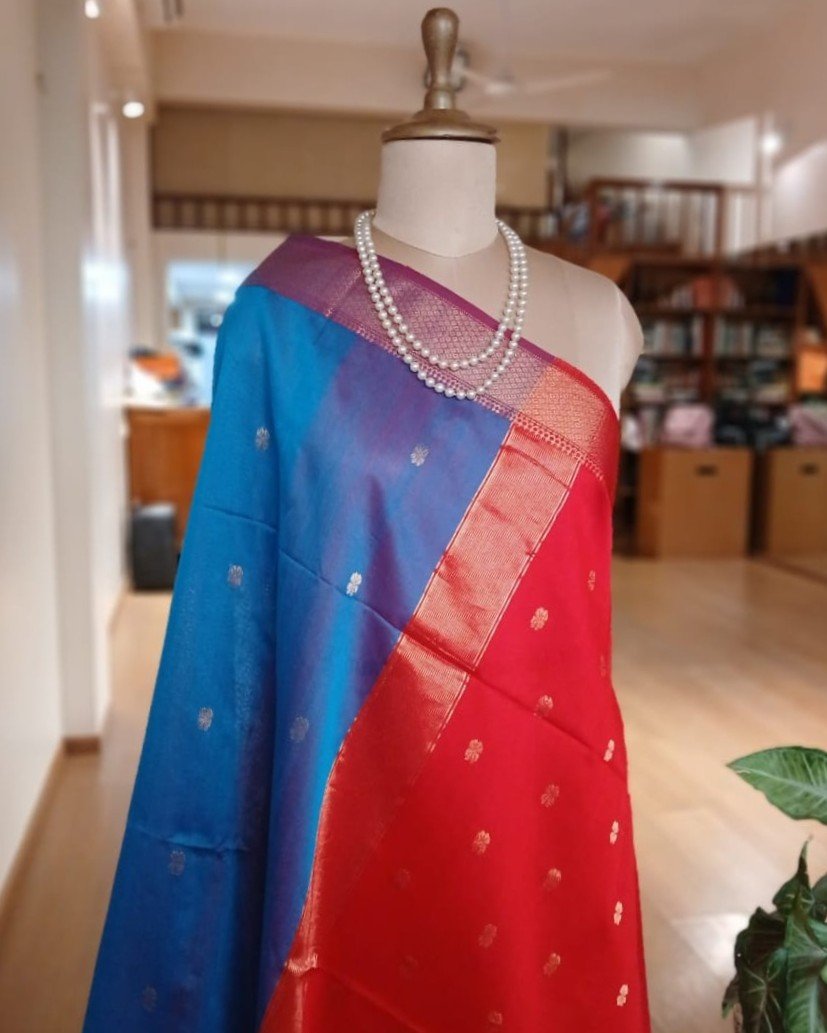 Maheshwari Silk Cotton Saree – (MSCS1010) - Image 4
