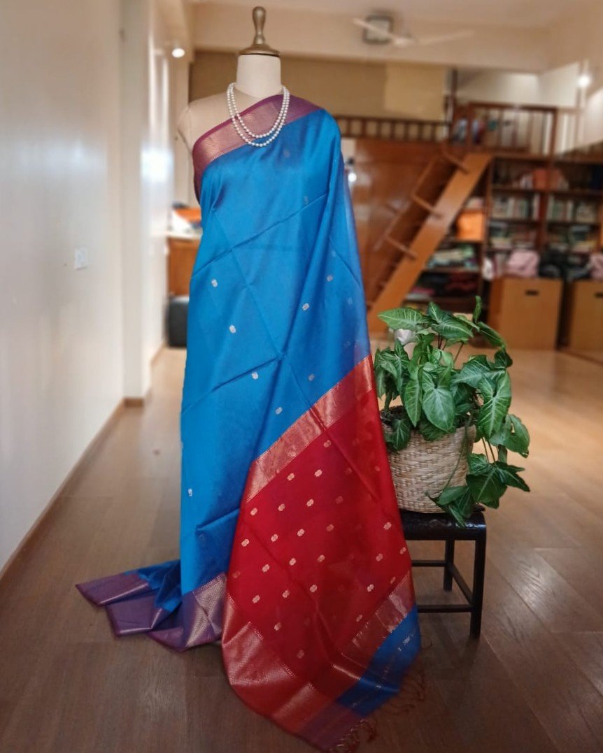 Maheshwari Silk Cotton Saree – (MSCS1010)