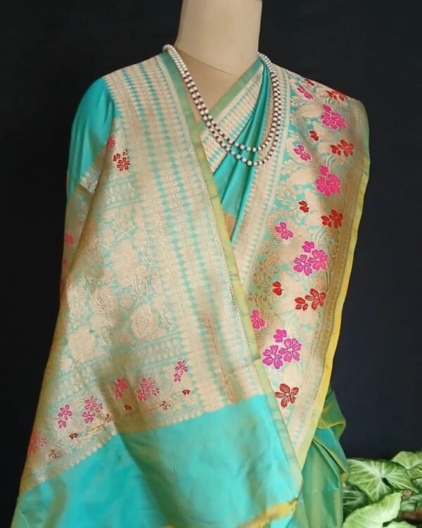 Banarasi Meenakari Kadua Saree - (MBKS0001) - Image 2