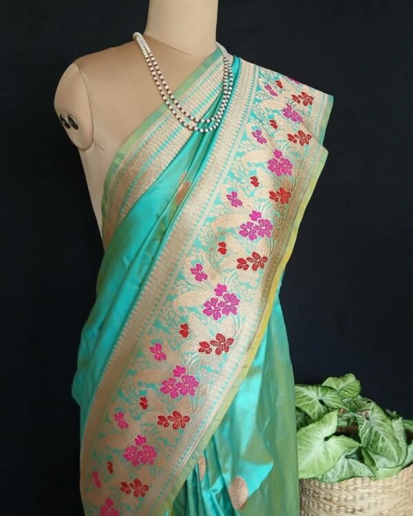Banarasi Meenakari Kadua Saree - (MBKS0001) - Image 7