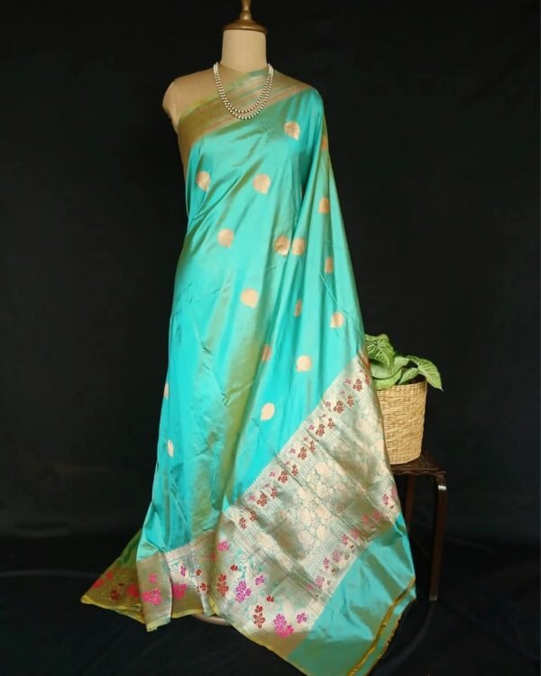 Banarasi Meenakari Kadua Saree - (MBKS0001) - Image 5
