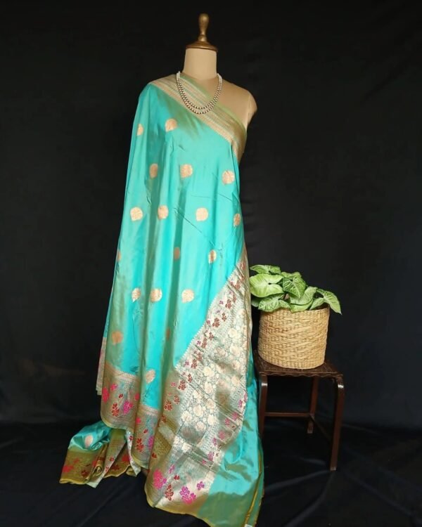 Banarasi Meenakari Kadua Saree - (MBKS0001) - Image 6