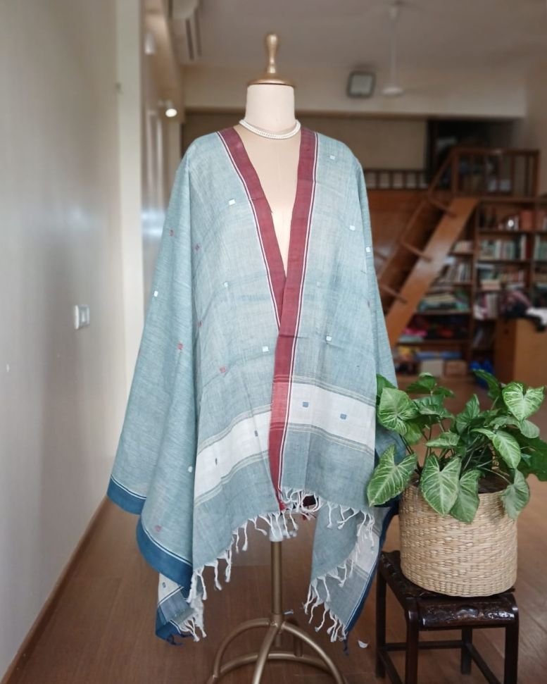 Ponduru Handspun Handwoven Dupatta – (PKDA0002)