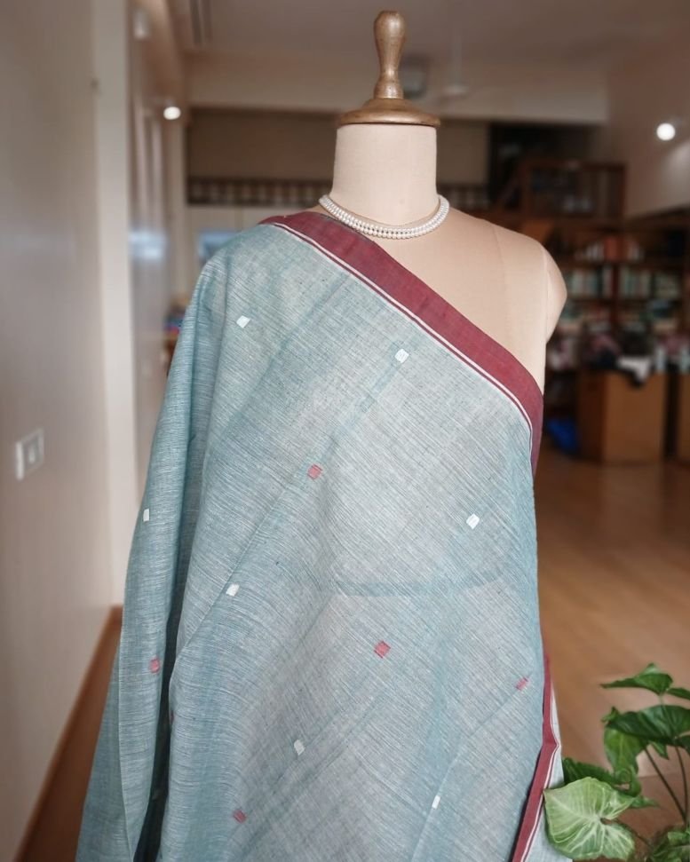 Ponduru Handspun Handwoven Dupatta – (PKDA0002) - Image 6