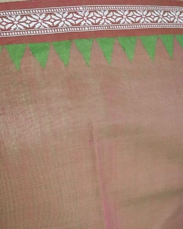 Ponduru Dobby Border Handspun Handwoven Cotton Saree – (POND0005) - Image 6