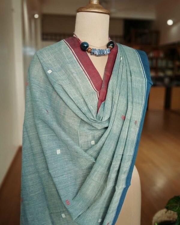 Ponduru Handspun Handwoven Dupatta - (PKDA0001) - Image 2