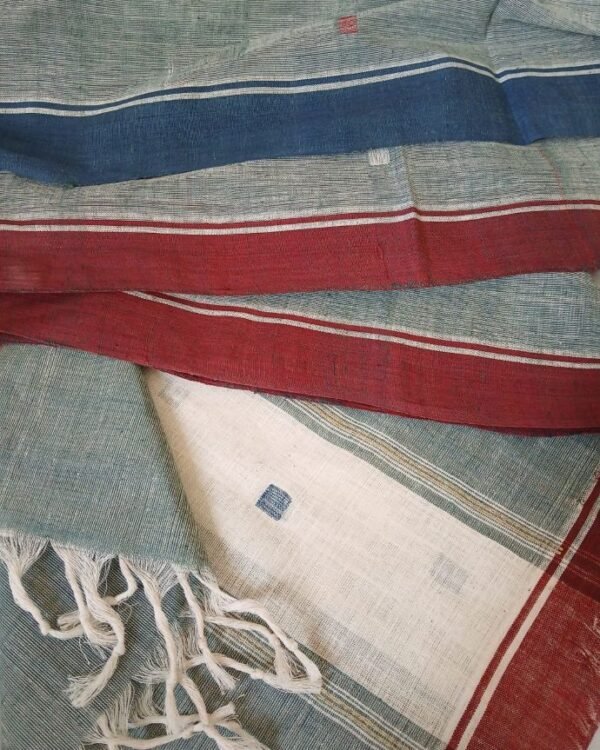 Ponduru Handspun Handwoven Dupatta - (PKDA0001) - Image 4