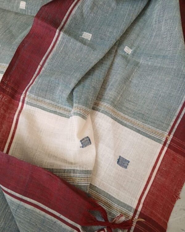 Ponduru Handspun Handwoven Dupatta - (PKDA0001) - Image 5