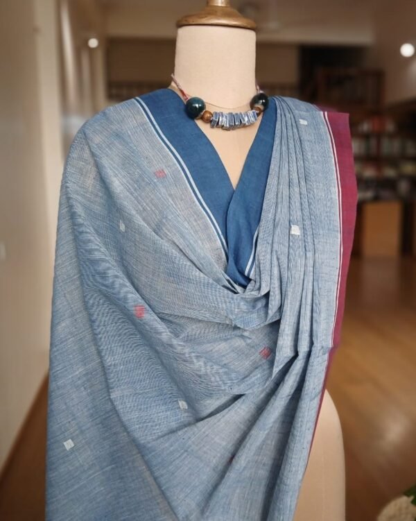 Ponduru Handspun Handwoven Dupatta – (PKDA0003) - Image 2