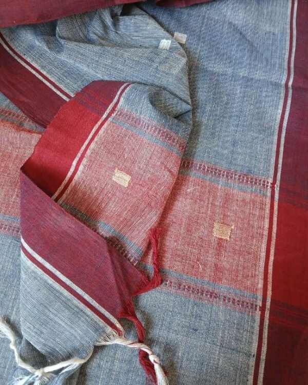 Ponduru Handspun Handwoven Dupatta – (PKDA0003) - Image 5