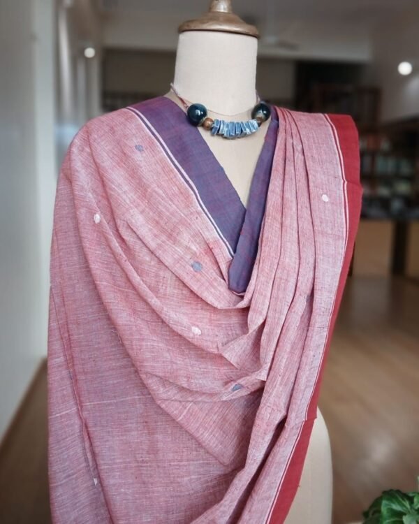 Ponduru Handspun Handwoven Dupatta  – (PKDA0005) - Image 2