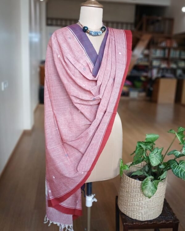 Ponduru Handspun Handwoven Dupatta  – (PKDA0005)
