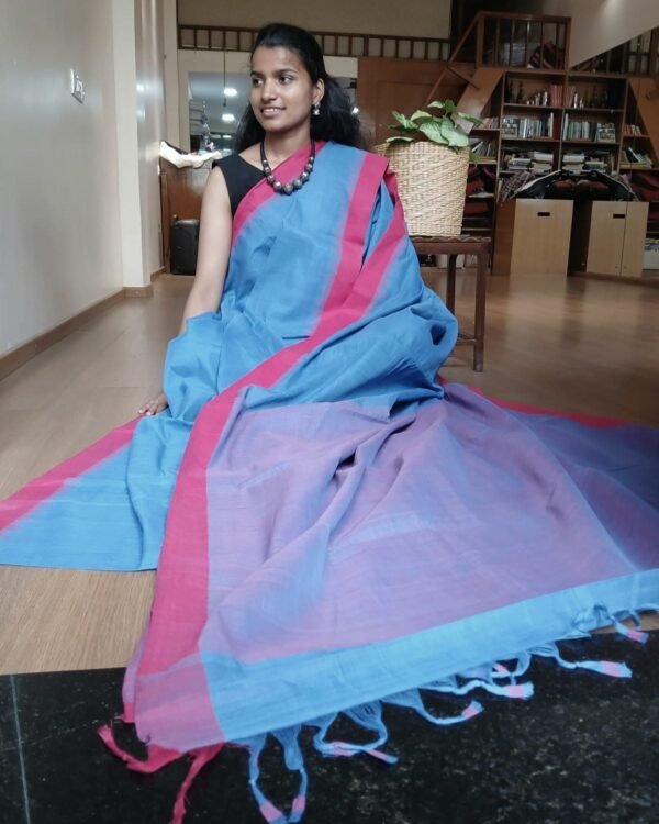 Ponduru Handspun Handwoven Cotton Saree – (POND0002)