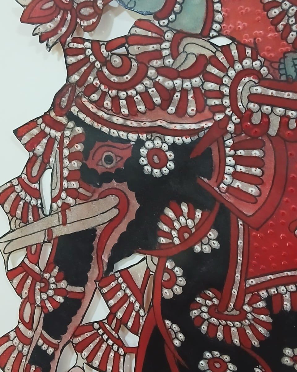 Togalu Gombeyaata Leather Puppet -Rama and Sita procession in Ayodhya. -(TGLP0002) - Image 3