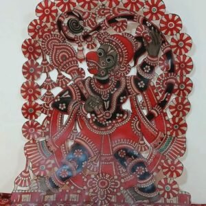 Togalu Gombeyaata Leather Puppet – Hanuman holding Rama's signet ring and Gada -(TGLP0004)