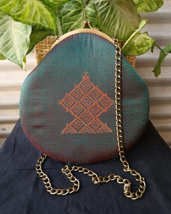 Kasuti Embroidered Round Purse (KSTP1001)
