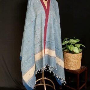 Ponduru Handspun Handwoven Dupatta – (PKDA0002)