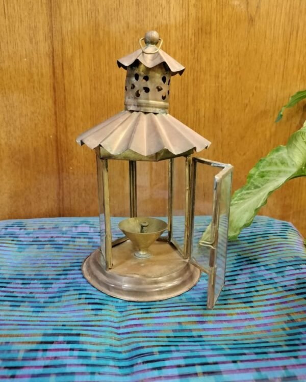 Rustic Finish Akhand Jyot Lantern - (AJDK0003) - Image 2