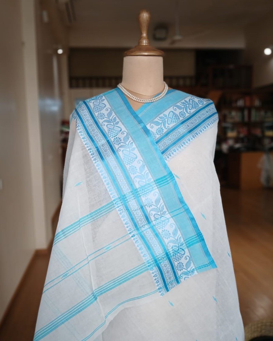 Handweave Cotton Bengal Tant – (BCTP0007) - Image 3