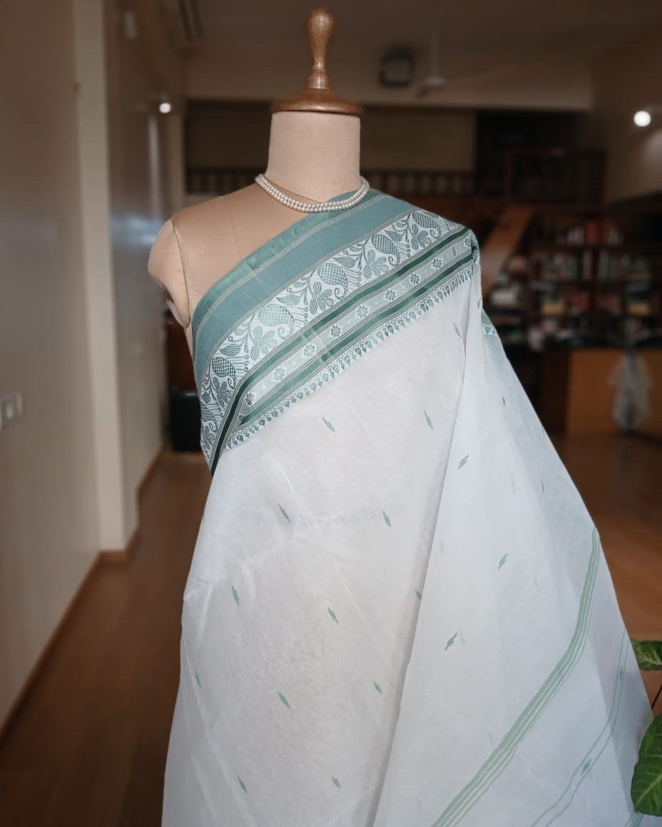 Handweave Cotton Bengal Tant – (BCTP0008) - Image 2