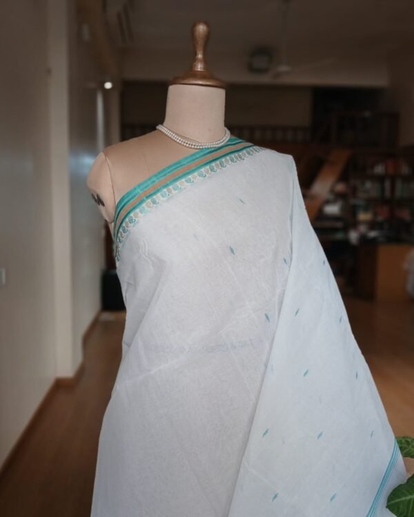 Handweave Cotton Bengal Tant- Sea Green - Image 2