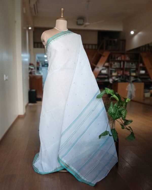 Handweave Cotton Bengal Tant- Sea Green