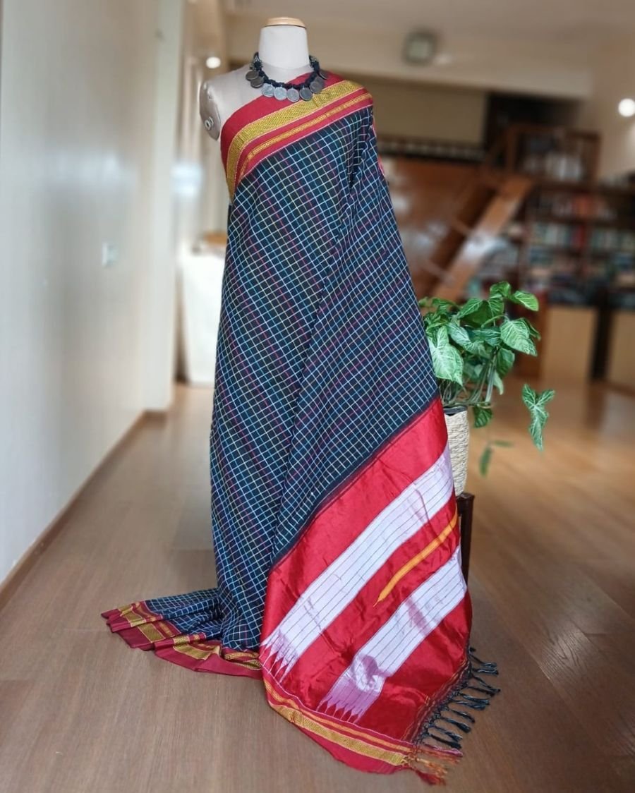 Handloom Ilkal Saree – (ILKA0012) - Image 2