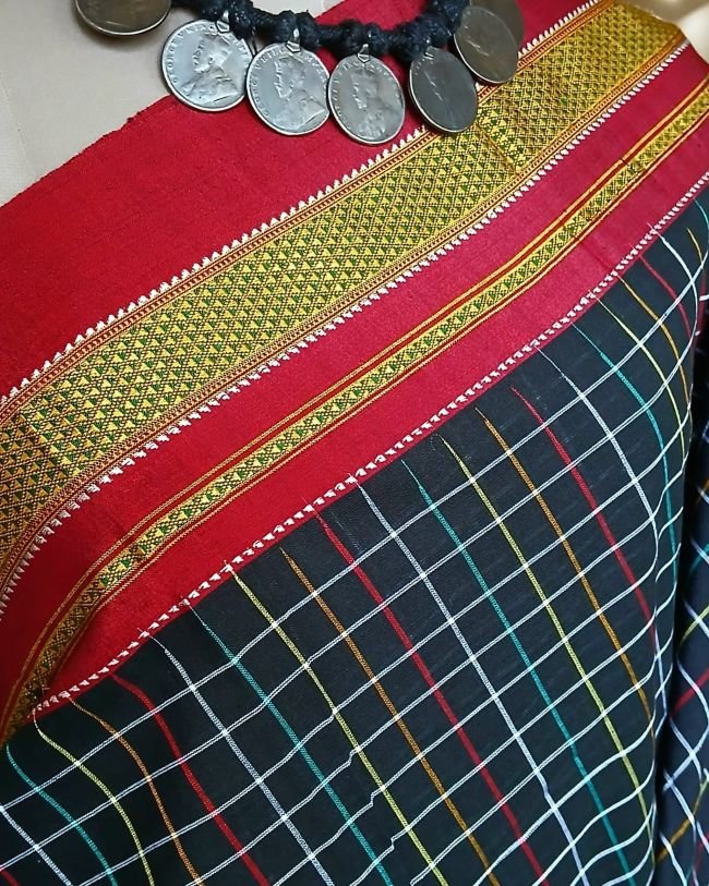 Handloom Ilkal Saree – (ILKA0012) - Image 4