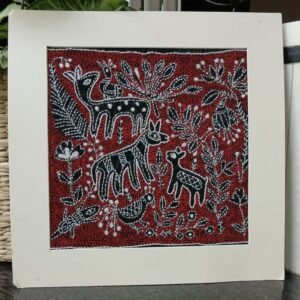 Kantha Embroidered Artwork Deer – (ARTW0004)