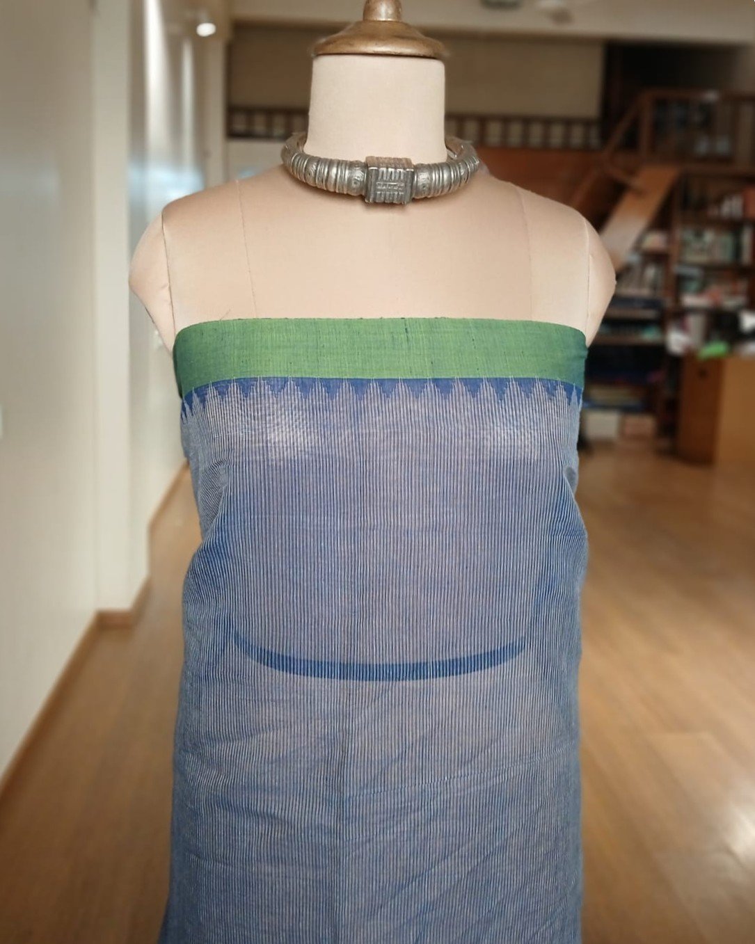 Ponduru Jamdani Handspun Handwoven Cotton Saree - (PHCS0004) - Image 5