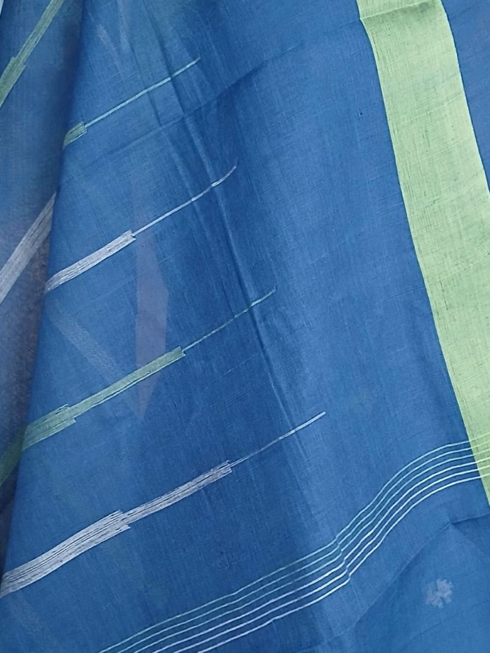 Ponduru Jamdani Handspun Handwoven Cotton Saree - (PHCS0004) - Image 7