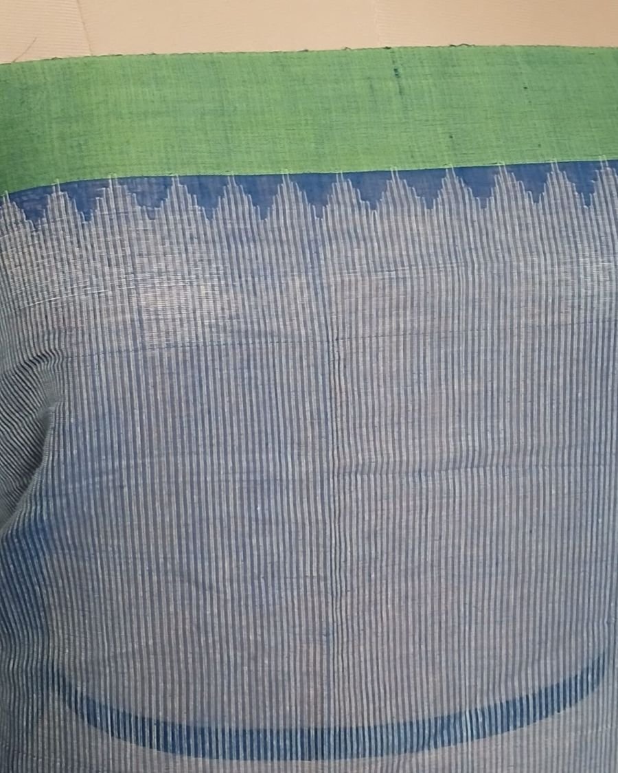 Ponduru Jamdani Handspun Handwoven Cotton Saree - (PHCS0004) - Image 6
