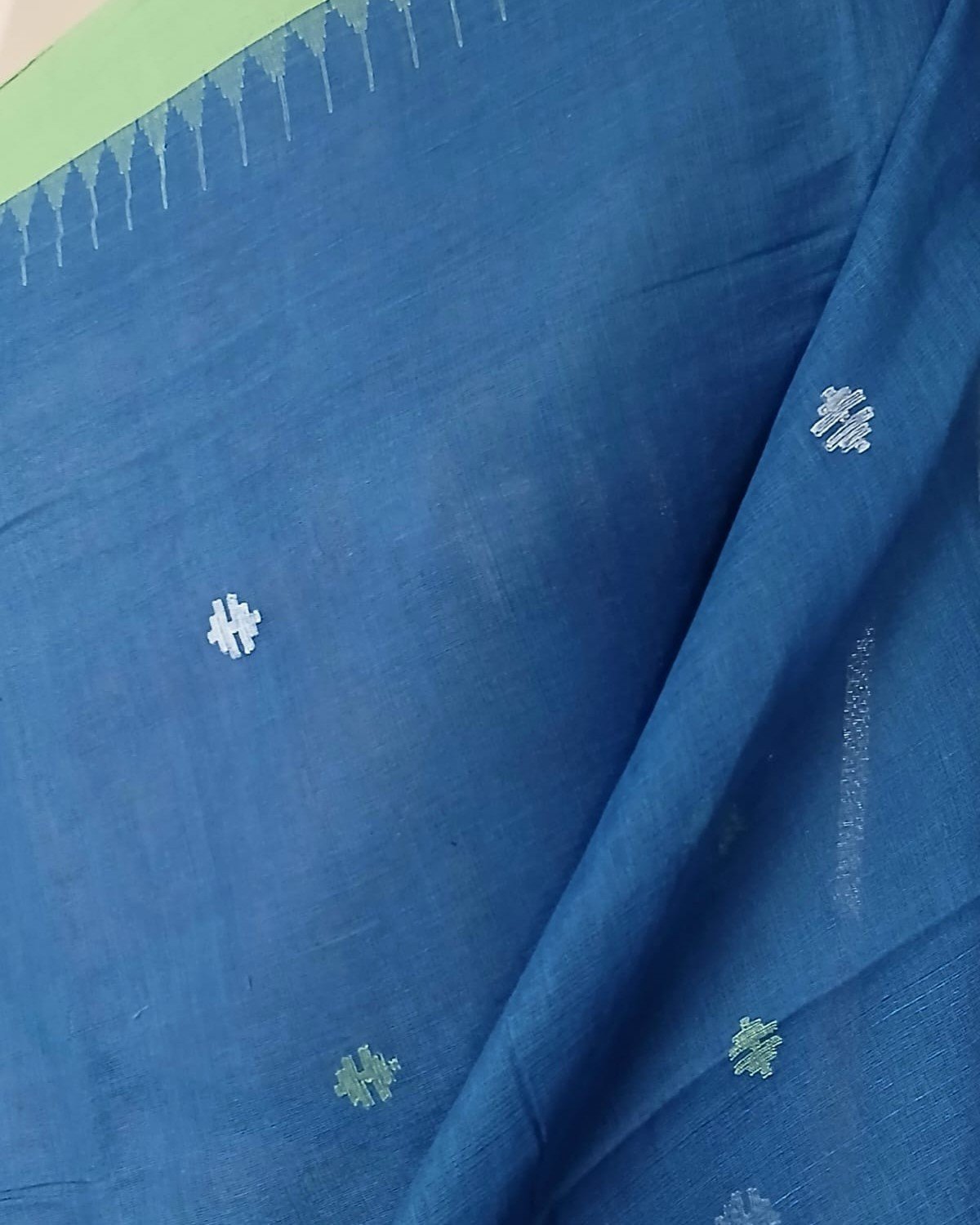 Ponduru Jamdani Handspun Handwoven Cotton Saree - (PHCS0004) - Image 2