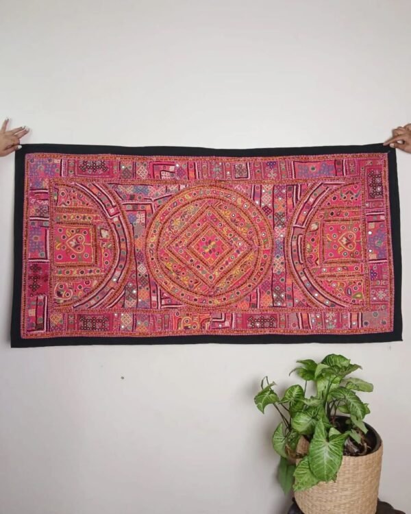 Embroidered Wall Hanging from Meghwals – (MWHK0005) - Image 2
