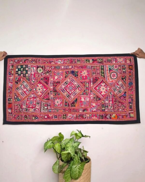 Embroidered Wall Hanging from Meghwals - (MWHK0003) - Image 2