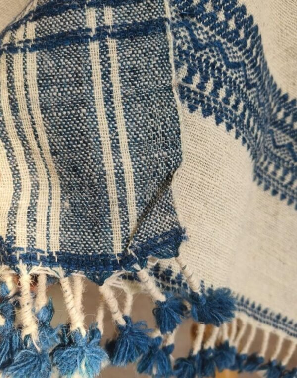 Bhujodi Handweave Sheep Wool Shawl - BHWS0002 - Image 4