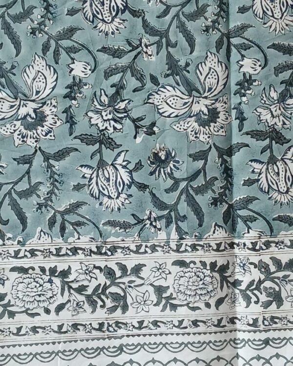 Blockprint Double Bedsheet with matching pillowcases - (BBDB0002) - Image 2