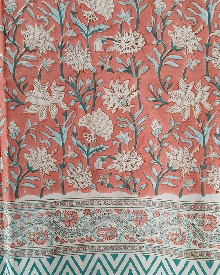 Blockprint Double Bedsheet with matching pillowcases - (BBDB0003) - Image 2