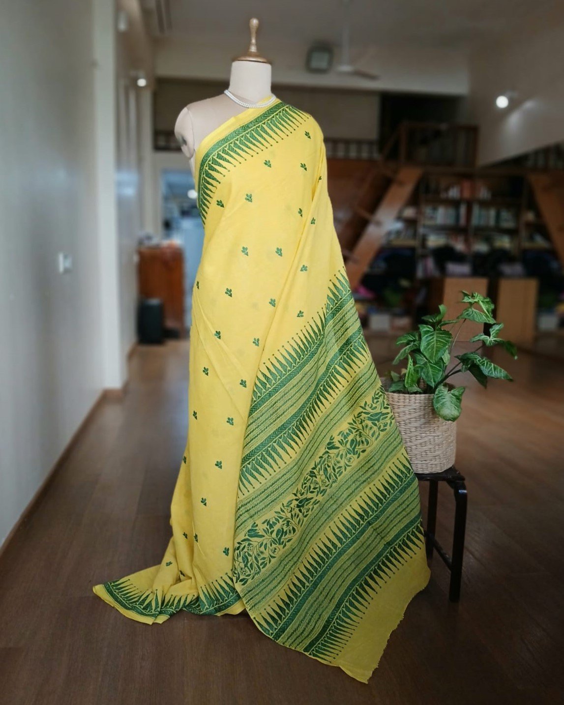 Cotton Kantha Saree from Santiniketan – (KNCS1008)