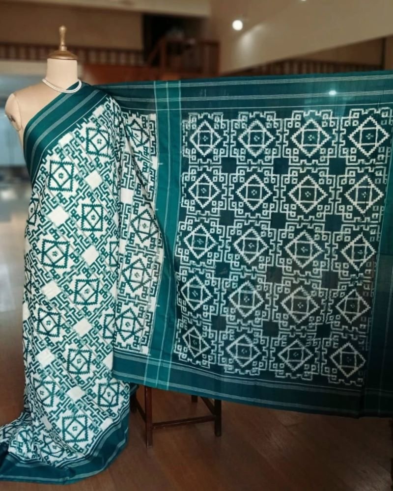 Nalgonda Double Ikat Cotton Saree – (NDIC0003) - Image 3