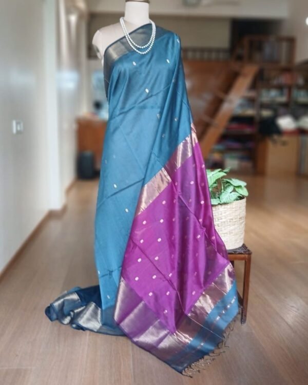 Maheshwari Silk Cotton Saree – (MSCS1013)