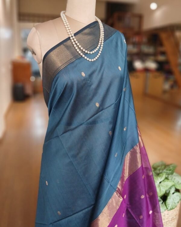 Maheshwari Silk Cotton Saree – (MSCS1013) - Image 2