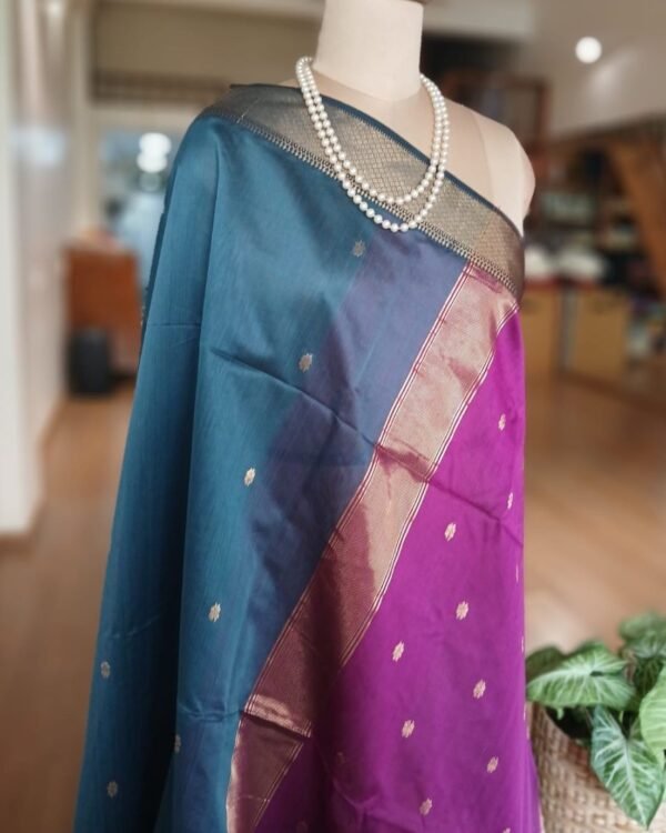 Maheshwari Silk Cotton Saree – (MSCS1013) - Image 4