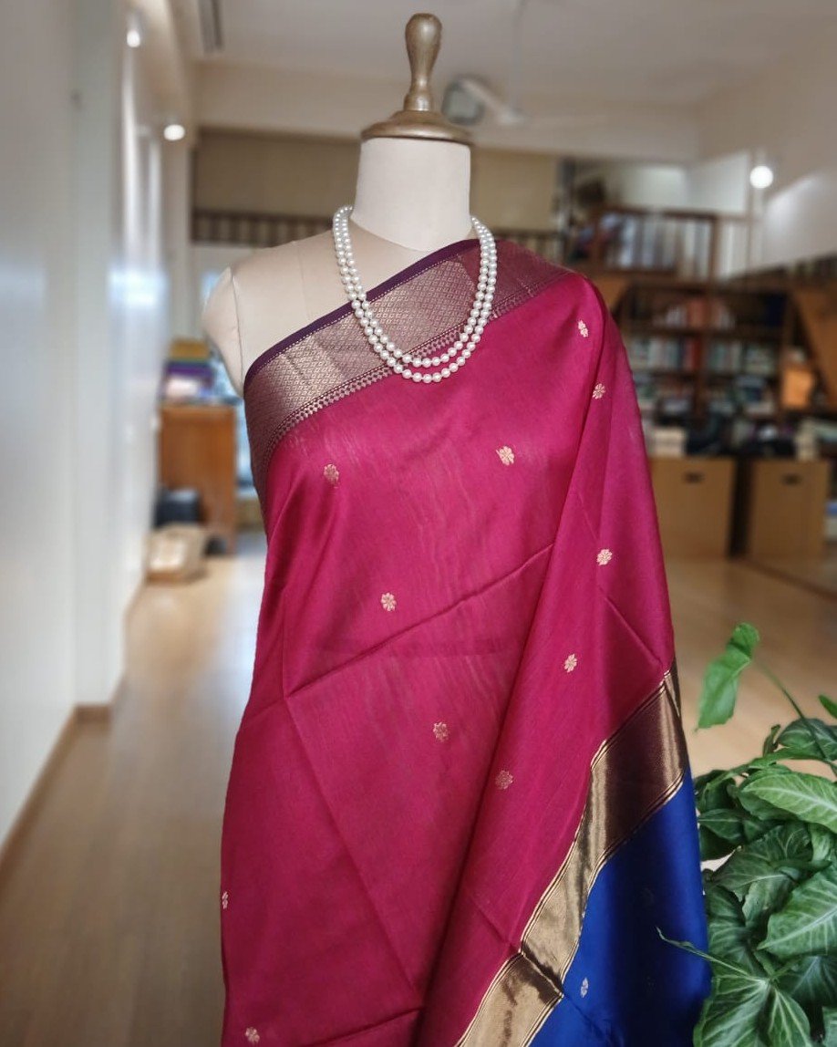 Maheshwari Silk Cotton Saree – (MSCS1015) - Image 2