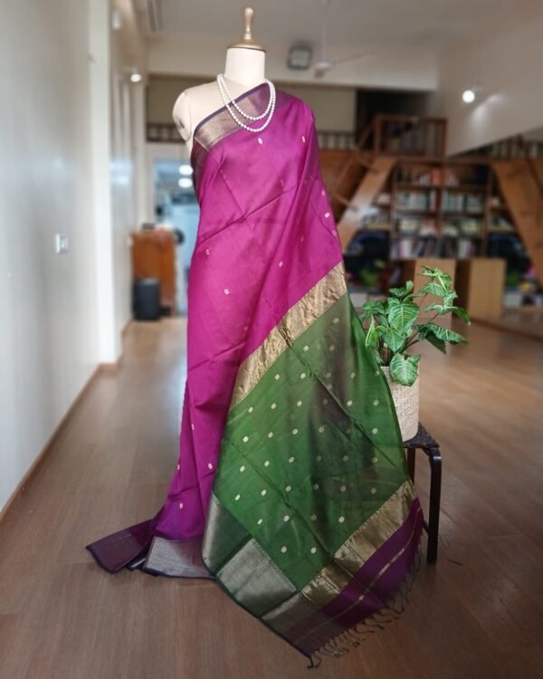 Maheshwari Silk Cotton Saree – (MSCS1014)