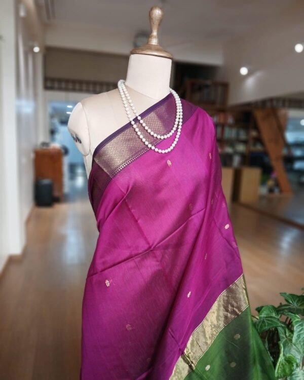 Maheshwari Silk Cotton Saree – (MSCS1014) - Image 2